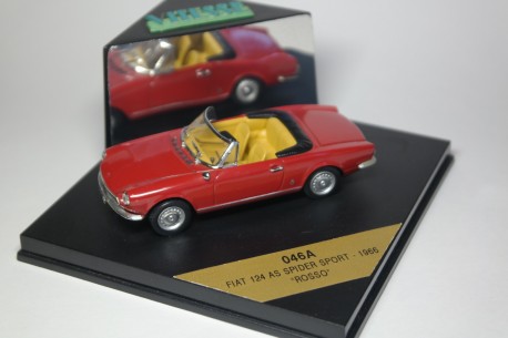 Vitesse Fiat 124 AS Spider Sport rosso 1966
