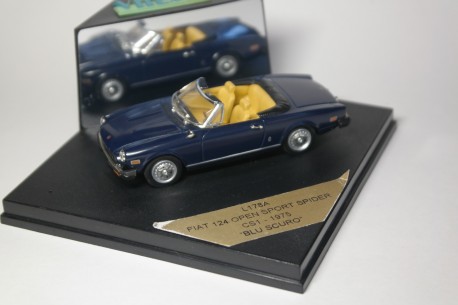 Vitesse Fiat 124 CS1 Open Sport Spider blu scuro 1975