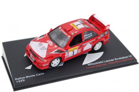 Altaya Mitsubishi Lancer Evo VI WRC #1 "Marlboro Mitsubishi Ralliart" Winner 67th Monte Carlo Automobile Rally 1999 - T.Mäkinen/