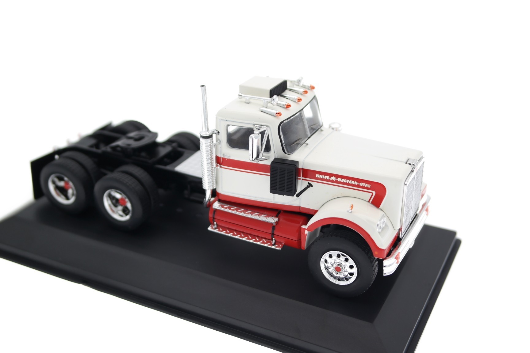 White Western Star 4864 1970 Ixo 1/43 - Camion Jaune Miniature Collection
