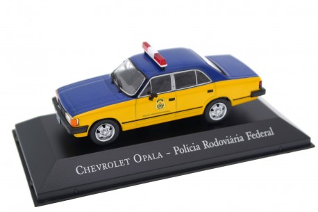 Altaya Chevrolet Opala "Polícia Rodoviária Federal" 1988 - Yellow/Blue