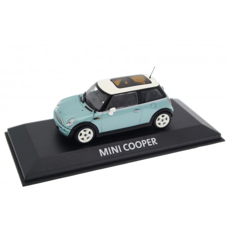 Minichamps Mini Cooper R50 2001 - Silk Green Metallic with Aspen White Roof