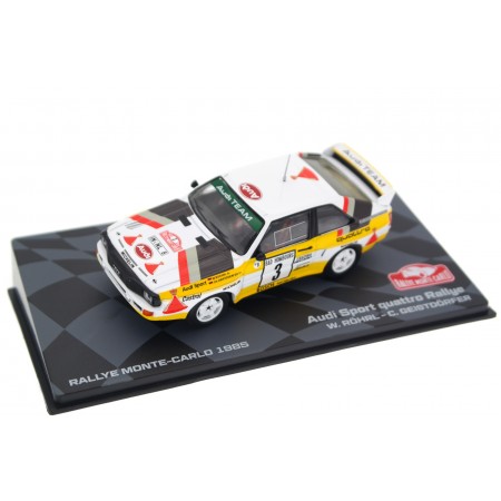 Altaya Audi quattro Sport #3 "Audi Sport" 2nd on 53rd Monte-Carlo Rally 1985 - W.Röhrl/C.Geistdörfer