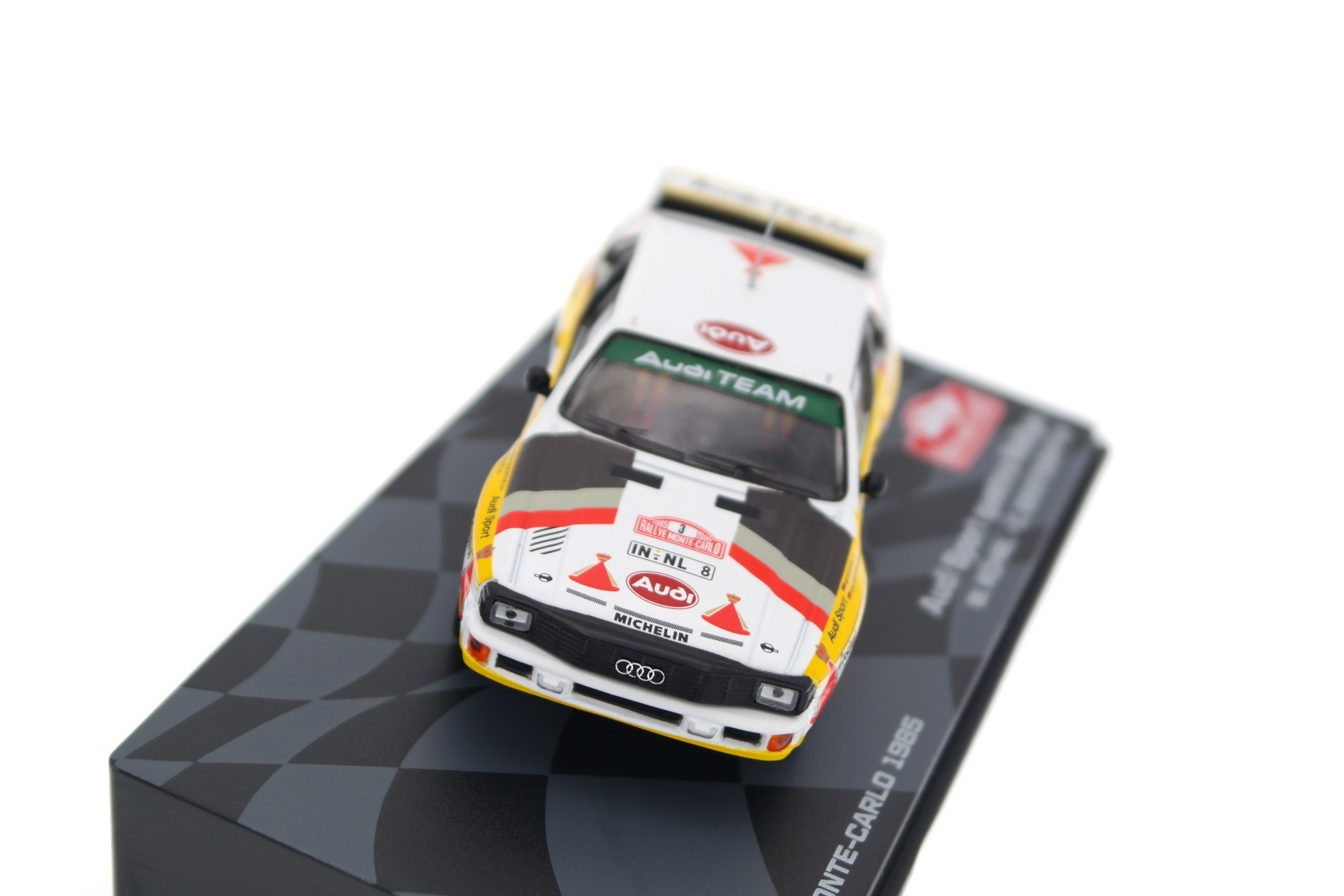 Audi Sport quattro 1985 ミニカー 1/43 Audi quattro Sport Rally Monte-Carlo - Diecast Ukraine