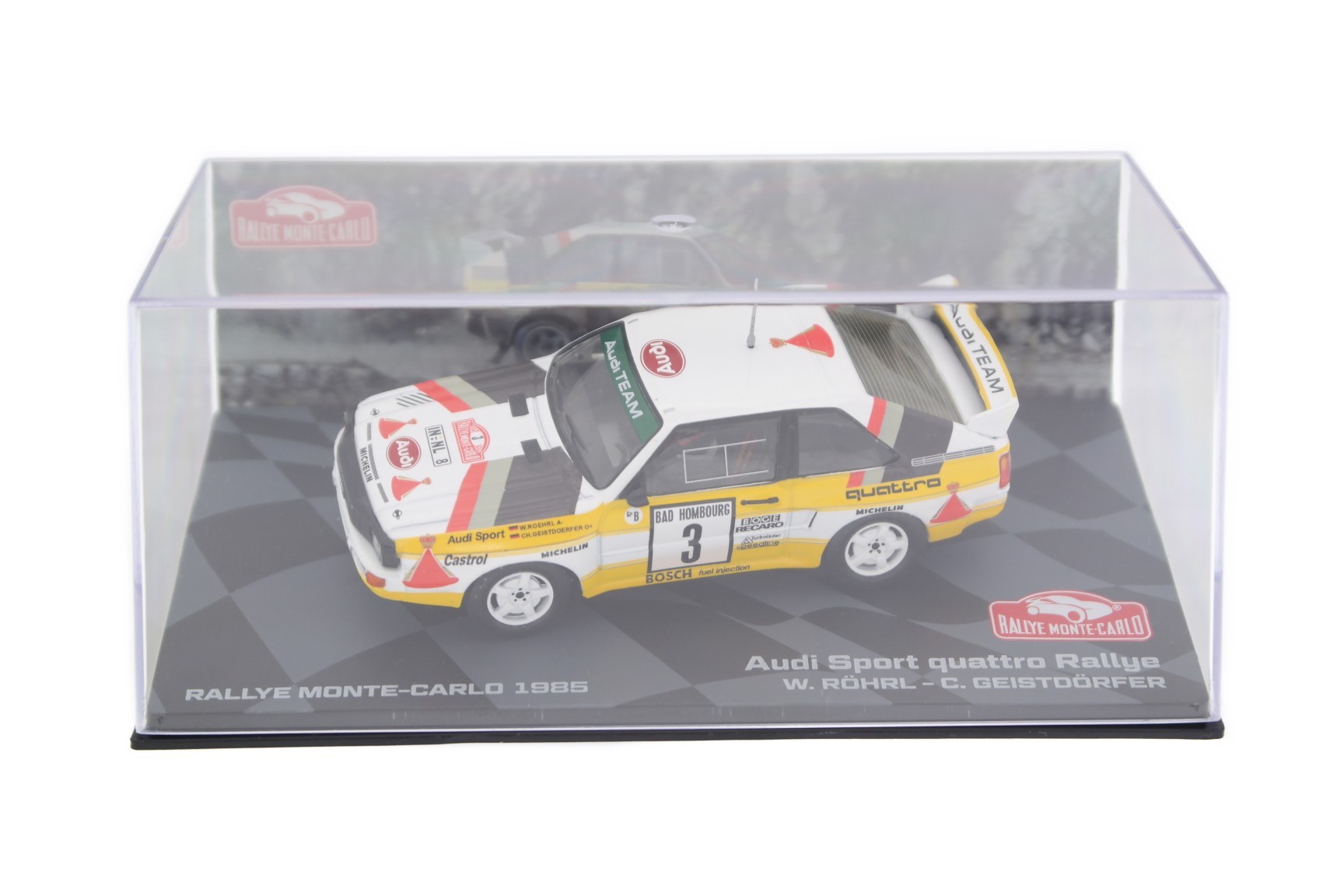 Audi Sport quattro 1985 ミニカー 1/43 Audi quattro Sport Rally Monte-Carlo - Diecast Ukraine