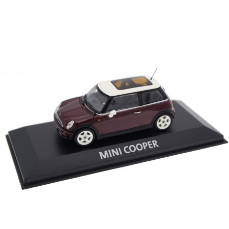 Minichamps Mini Cooper R50 2001 - Velvet Red Metallic with Aspen White Roof