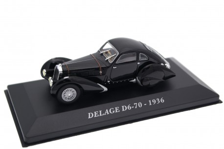 Altaya Delage D6-70 Coupé by Figoni & Falaschi 1936 - Bone Black