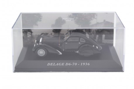 Delage D6-70 1937 - Voiture Miniature Spark 1/43 - Résine Noire