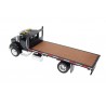 New Ray Peterbilt Model 335 Flatbed Truck 2007 - Sable Black