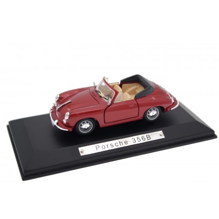 Atlas Cararama Porsche 356B Cabriolet Type 6 1962 - Ruby Red Metallic