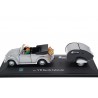 Cararama Volkswagen Beetle 1303 Cabriolet with Moldi 2 Camper Trailer 1973 - Diamond Silver Metallic