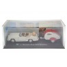 Cararama Mercedes-Benz 190 SL W121 with Moldi 2 Camper Trailer 1955 - White Grey
