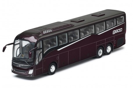 Eligor Volvo 9900 Bus 6x2 2018 - Morello Storm Metallic