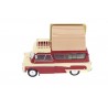 Hachette Bedford CA Dormobile Romany Camper 1966 - Cherry Red/Honey Beige