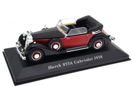 Altaya Horch 853 A Sport Cabriolet 1938 - Chinese Red/Solid Black