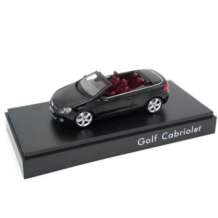 Schuco Volkswagen Golf VI Cabriolet 5K 2011 - Deep Black Pearl Effect