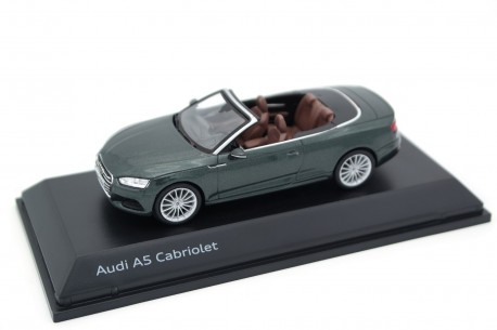 Spark Audi A5 Cabriolet F5 2017 - Gotland Green Metallic