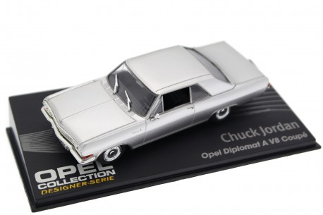 Altaya Opel Diplomat A V8 Coupé by Chuck Jordan 1965 - La Plata Silver Metallic