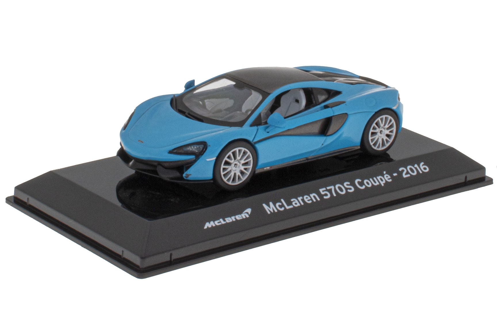 McLaren 570S ミニカー 青 A collectible scale model 1/43 McLaren 570S Coupe from Altaya