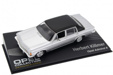 Altaya Opel Admiral B 1969 - Astro Silver Metallic with Black Roof
