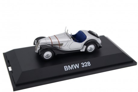 Schuco BMW 328 Roadster 1936 - Arctic Silver/Black