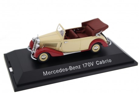 MERCEDES 170 V CABRIOLET Toit Fermé Noir SCHUCO 1:43 de reference 0