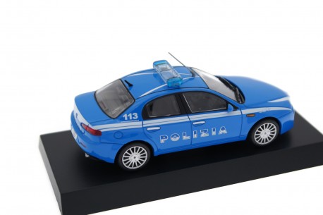 Miniature M4 1/43 - Alfa Romeo 159 Polizia Stradale 2005 - État Neuf (boîte Vitrine)