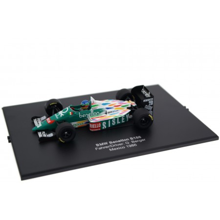 Minichamps Benetton B186 #20 "Benetton BMW Team" Winner Mexican Grand Prix Formula 1 1986 - Gerhard Berger