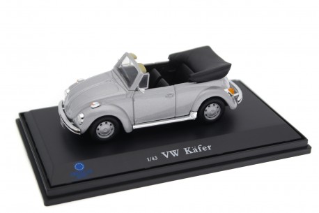 Fiat 500 LAmerican Mint Cararama Volkswagen Käfer 1303 Cabriolet 1973 - Diamond Silver Metallic