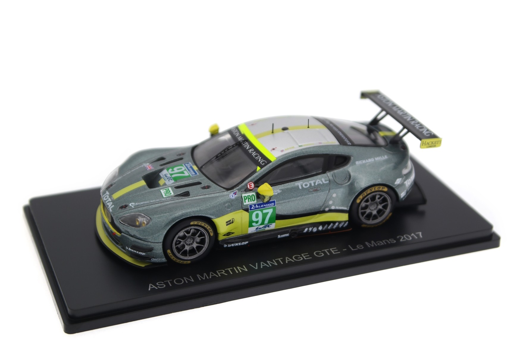 A collectible scale model Aston Martin Vantage GTE Le Mans from Altaya