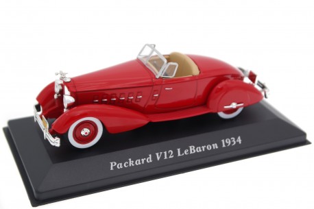 Altaya Packard Twelve 1108 Sport Phaeton by LeBaron 1934 - Cardinal Red