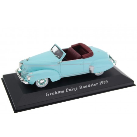 1/43 Altaya DC1399 Graham-Paige Model 97 Sharknose Supercharged Cabriolet by Pourtout 1939 - Celeste Turquoise, Voitures Classiq