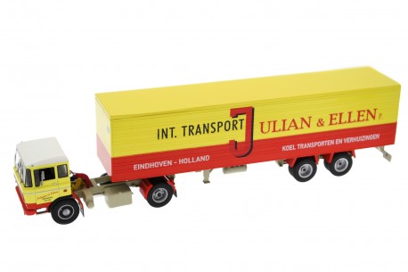 Altaya DAF FT2600 International Transport Julian & Ellen 1962 - Sunburst Yellow/Passion Red