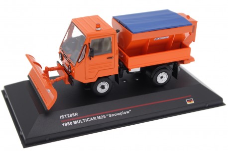 IST Models Multicar M25 Snowplow AB Bohemia 1980 - Signal Orange