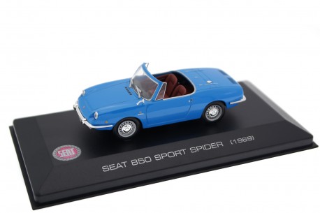Altaya Seat 850 Sport Spider 1969 - Azzurro Blue