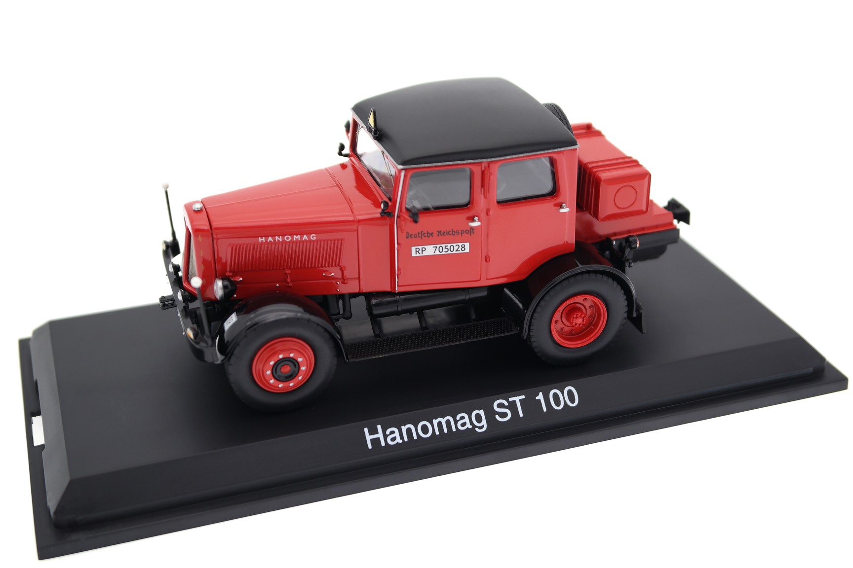 Schuco 1/43 Hanomag ST100 Avec Remorque Mack Et Cirque Krone, Rouge, Occasion