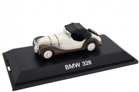 Schuco BMW 328 Roadster 1936 - Alpine White/Jawa Brown