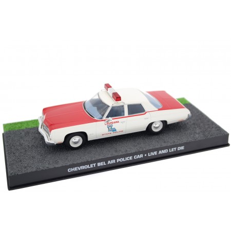 Altaya Chevrolet Bel Air Louisiana State Police "Live and Let Die (1973)" 1973 - Antique White/Medium Red