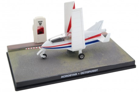 Universal Hobbies Acrostar Jet Bede BD-5J "Octopussy" 1983 - White with Red and Blue Decor