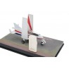 Universal Hobbies Acrostar Jet Bede BD-5J "Octopussy" 1983 - White with Red and Blue Decor