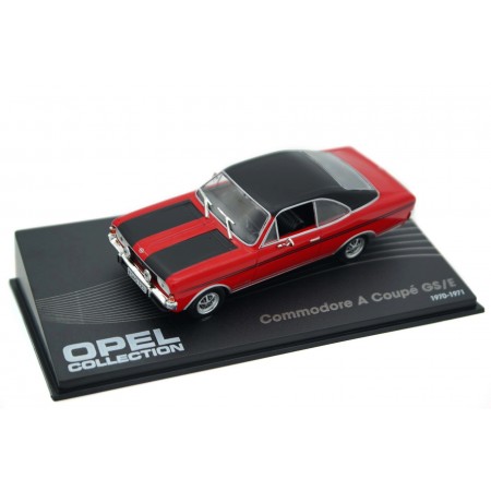 Altaya Opel Commodore A Coupé GS/E 1970 - Flame Red with Black Matt Roof