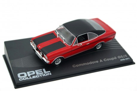 Altaya Opel Commodore A Coupé GS/E 1970 - Flame Red with Black Matt Roof