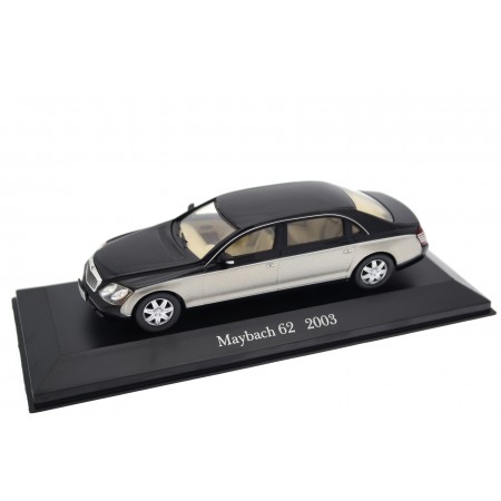 Altaya Maybach 62 V240 2003 - Baltic Black/Rocky Mountains Light Brown Metallic