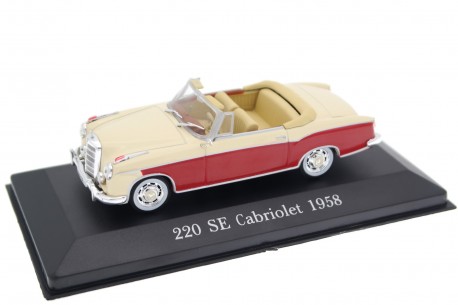 Atlas Mercedes-Benz 220 SE Cabrio W128 1958 - Cream Beige/Medium Red