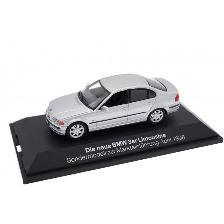 Schuco BMW 3 Series 328i E46 1998 - Titanium Silver Metallic