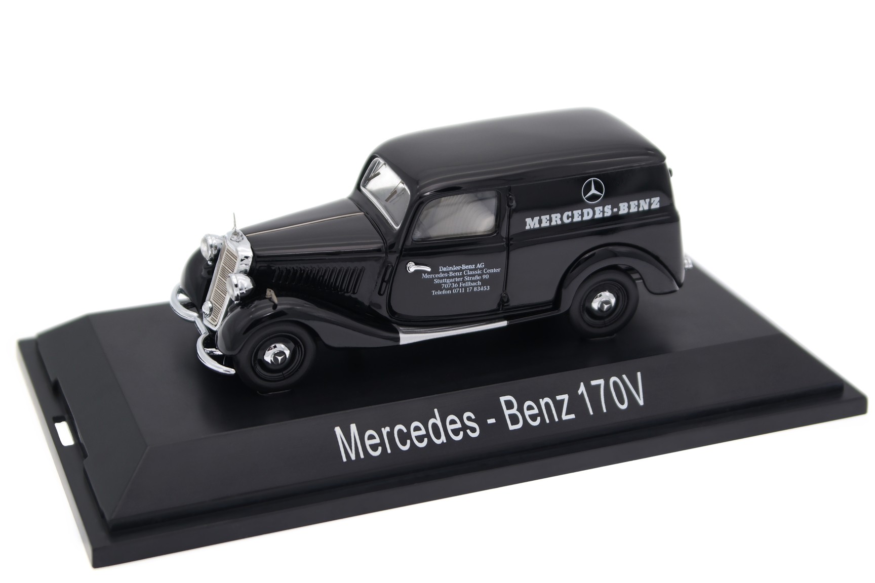 A collectible scale model Mercedes-Benz 170 V Kastenwagen from Schuco
