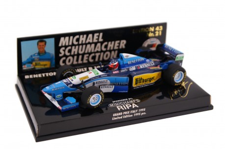 Minichamps Benetton B195 #5 "Mild Seven Benetton Ford" Italy Grand Prix World Champion Formula 1 1995 - Michael Schumacher