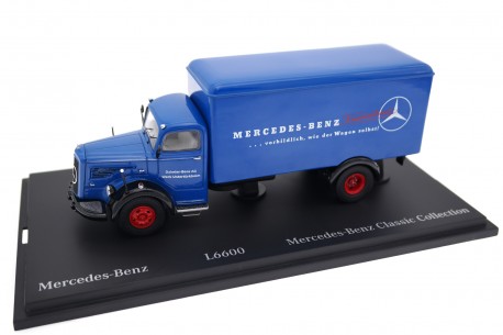 Schuco Mercedes-Benz L 6600 Mercedes-Benz Kundendienst 1952 - Intense Blue