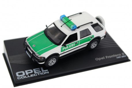 Altaya Opel Frontera B 4x4 Polizei 1999 - Glacier White/Mint Green