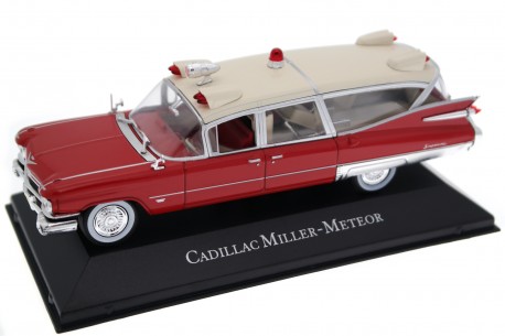 Atlas Cadillac 62 Miller-Meteor Superior Crown Royale Ambulance 1959 - Seminole Red
